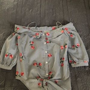 So cute. Off the shoulder top